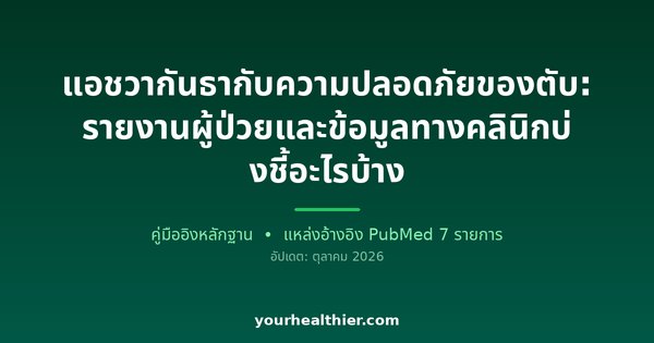 แอชวากันธากับความปลอดภัยของตับ: รายงานผู้ป่วยและข้อมูลทางคลินิกบ่งชี้อะไรบ้าง