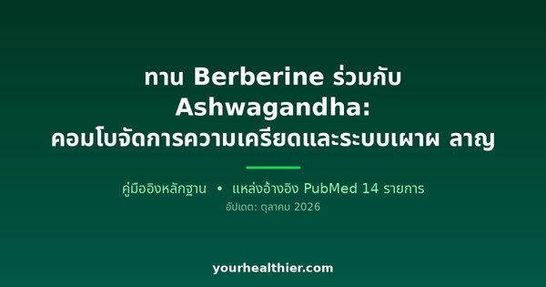 ทาน Berberine ร่วมกับ Ashwagandha: คอมโบจัดการความเครียดและระบบเผาผลาญ
