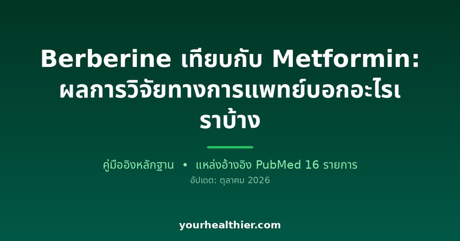 Berberine เทียบกับ Metformin: ผลการวิจัยทางการแพทย์บอกอะไรเราบ้าง
