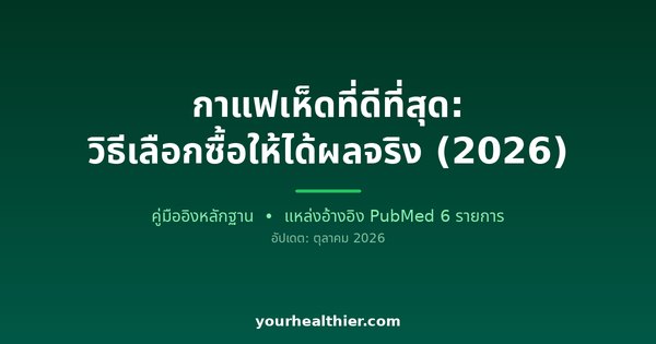 กาแฟเห็ดที่ดีที่สุด: วิธีเลือกซื้อให้ได้ผลจริง (2026)