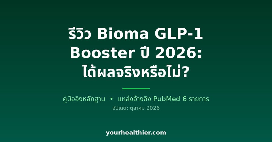 รีวิว Bioma GLP-1 Booster ปี 2026: ได้ผลจริงหรือไม่?