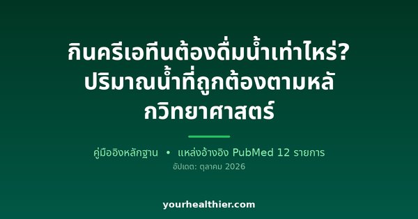 กินครีเอทีนต้องดื่มน้ำเท่าไหร่? ปริมาณน้ำที่ถูกต้องตามหลักวิทยาศาสตร์