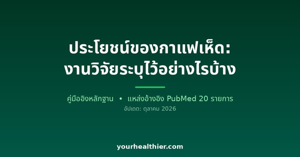 ประโยชน์ของกาแฟเห็ด: งานวิจัยระบุไว้อย่างไรบ้าง
