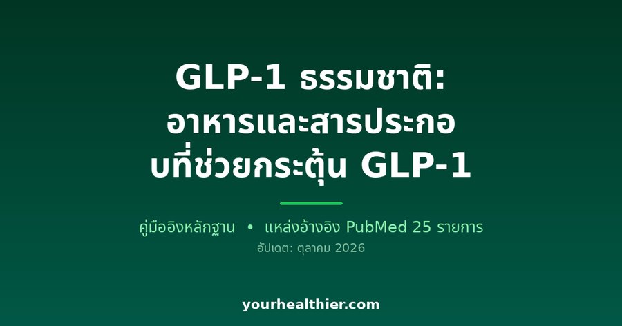 GLP-1 ธรรมชาติ: อาหารและสารประกอบที่ช่วยกระตุ้น GLP-1
