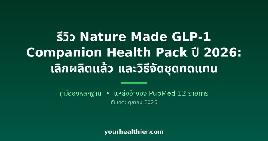 รีวิว Nature Made GLP-1 Companion Health Pack ปี 2026: เลิกผลิตแล้ว และวิธีจัดชุดทดแทน