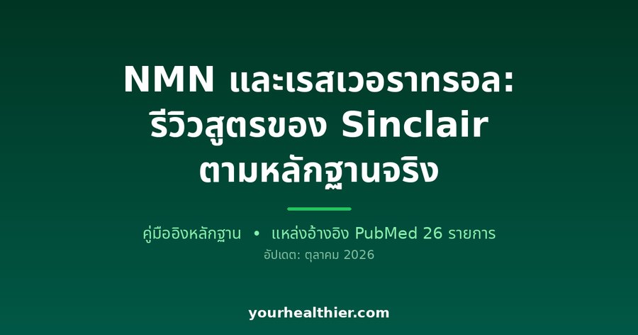 NMN และเรสเวอราทรอล: รีวิวสูตรของ Sinclair ตามหลักฐานจริง