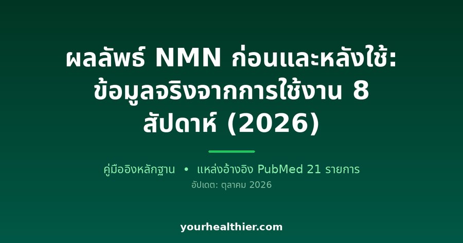 ผลลัพธ์ NMN ก่อนและหลังใช้: ข้อมูลจริงจากการใช้งาน 8 สัปดาห์ (2026)