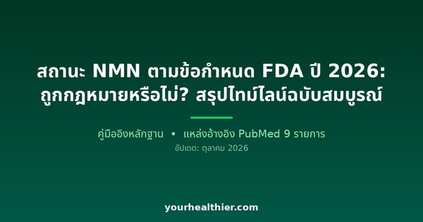 สถานะ NMN ตามข้อกำหนด FDA ปี 2026: ถูกกฎหมายหรือไม่? สรุปไทม์ไลน์ฉบับสมบูรณ์