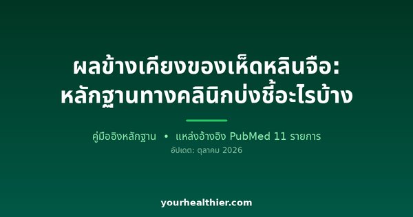 ผลข้างเคียงของเห็ดหลินจือ: หลักฐานทางคลินิกบ่งชี้อะไรบ้าง