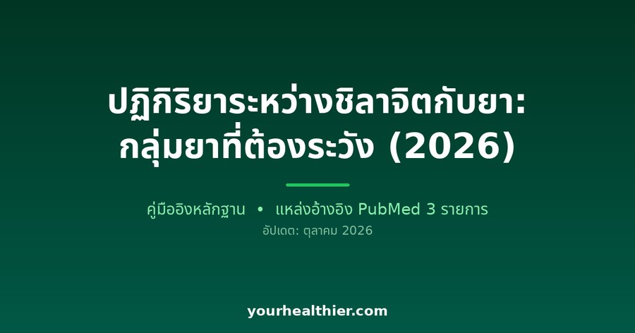 ปฏิกิริยาระหว่างชิลาจิตกับยา: กลุ่มยาที่ต้องระวัง (2026)