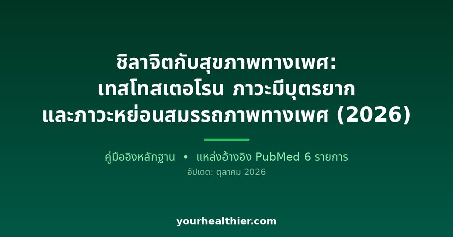 ชิลาจิตกับสุขภาพทางเพศ: เทสโทสเตอโรน ภาวะมีบุตรยาก และภาวะหย่อนสมรรถภาพทางเพศ (2026)