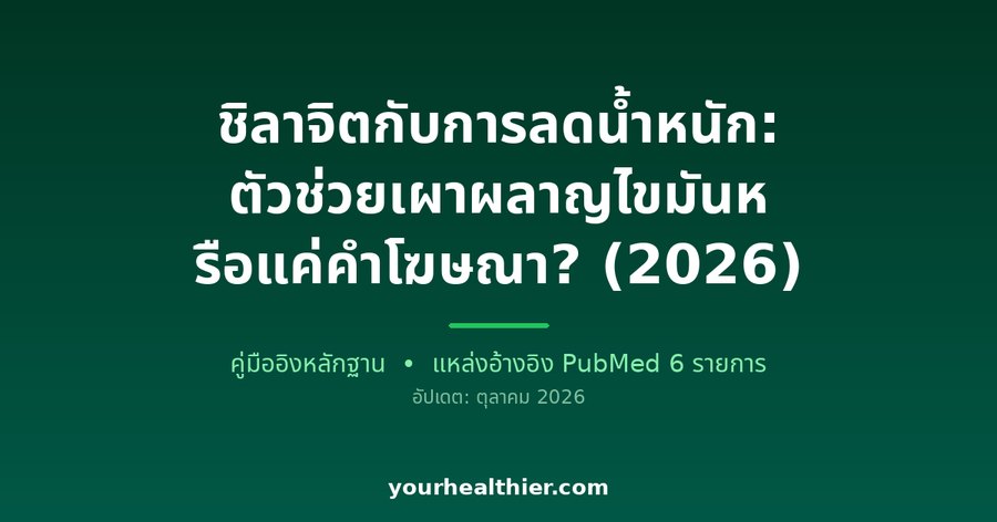 ชิลาจิตกับการลดน้ำหนัก: ตัวช่วยเผาผลาญไขมันหรือแค่คำโฆษณา? (2026)