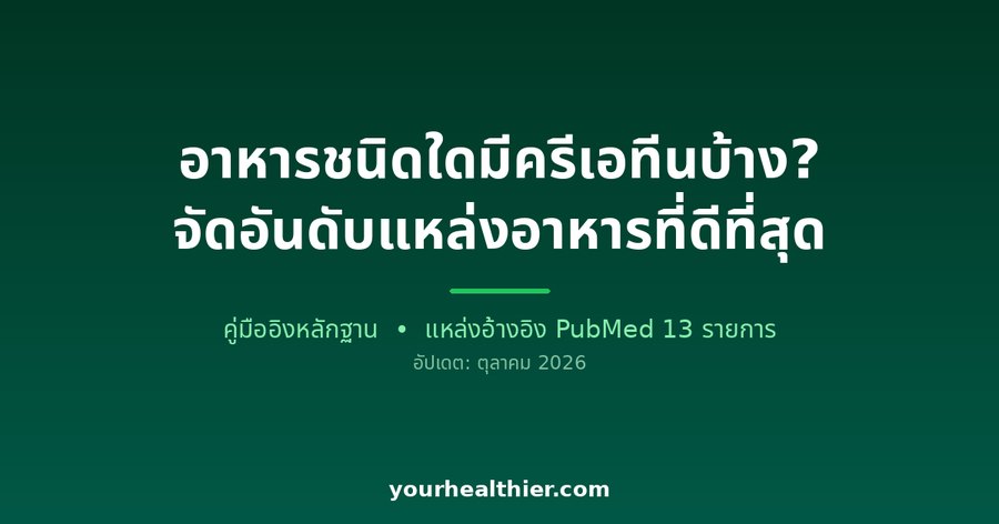 อาหารชนิดใดมีครีเอทีนบ้าง? จัดอันดับแหล่งอาหารที่ดีที่สุด