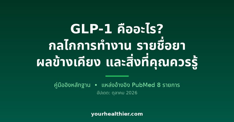GLP-1 คืออะไร? กลไกการทำงาน รายชื่อยา ผลข้างเคียง และสิ่งที่คุณควรรู้