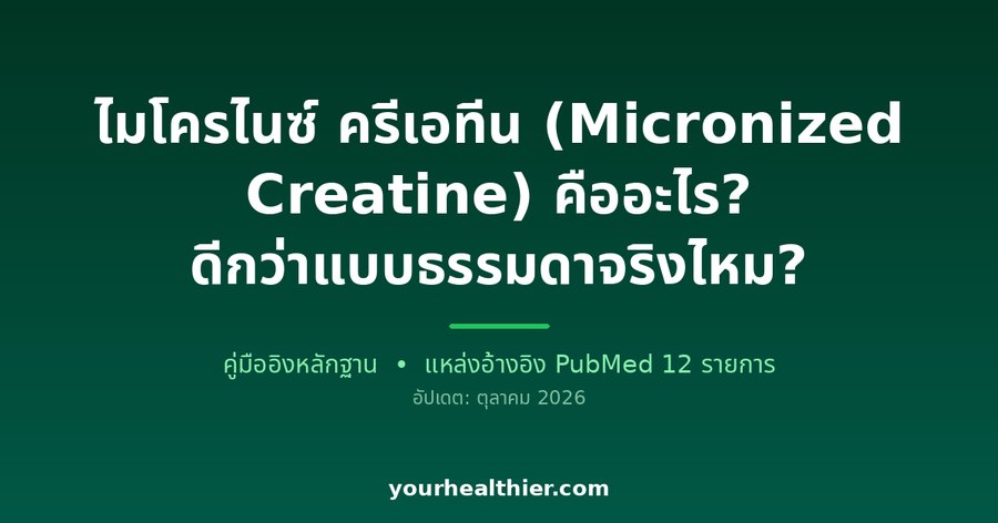 ไมโครไนซ์ ครีเอทีน (Micronized Creatine) คืออะไร? ดีกว่าแบบธรรมดาจริงไหม?